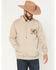 Image #1 - Wrangler Men's Logo Hooded Sweatshirt, Tan, hi-res