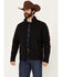 Image #2 - RANK 45® Men's American Flag Logo Softshell Jacket, Black, hi-res