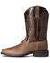 Ariat Men's Authentic Layton Western Boot - Broad Square Toe , Brown, hi-res