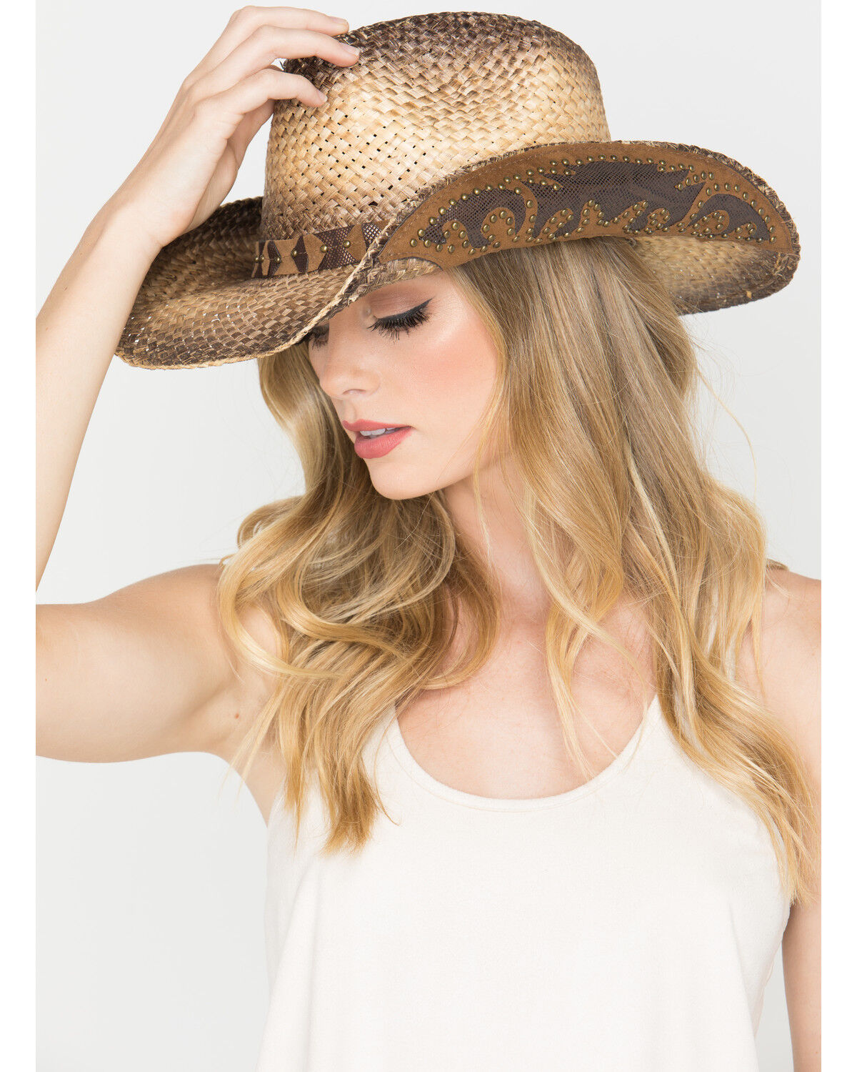 Image #6 - Shyanne® Women's Rustic Tan Straw Hat, Brown, hi-res