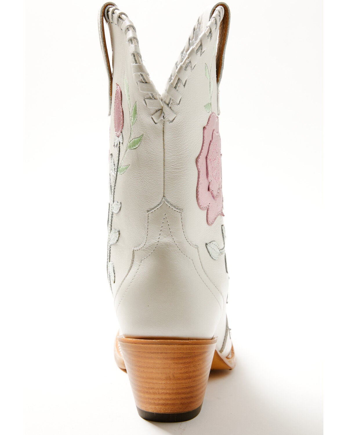 Image #5 - Ariat Women's Arrosa Overlay Metallic Short Western Boots - Round Toe, Ivory, hi-res