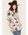 Hooey Women's Quarter Zip Fleece Pullover, Cream, hi-res