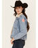 Image #2 - Kimes Ranch Women's Star Denim Jacket, Blue, hi-res