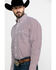 Image #3 - George Strait by Wrangler Men's Red Geo Print Long Sleeve Western Shirt , , hi-res