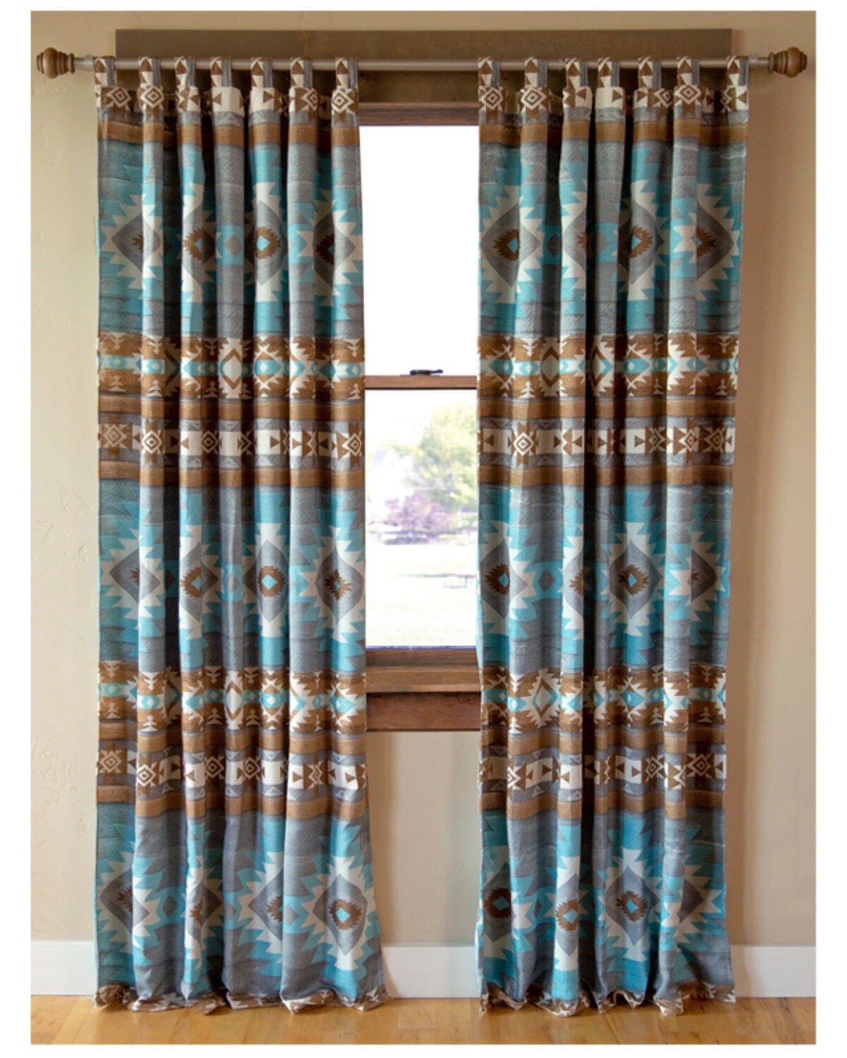 Carstens Mesa Daybreak Curtain Drapes, Blue, hi-res