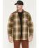 Image #1 - Carhartt Men's Heavyweight Plaid Print Long Sleeve Button-Down Flannel Shirt, Green/brown, hi-res