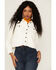 Velvet Heart Women's Jeanie Denim Frayed Hem Jacket , White, hi-res