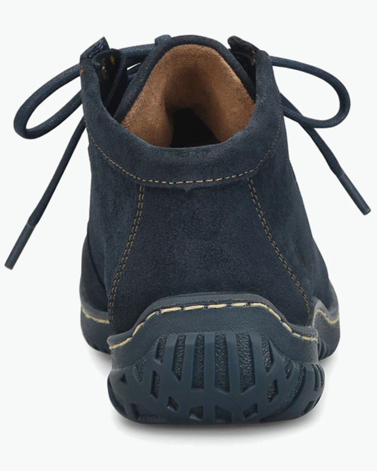 Image #5 - Born Women's Basin Suede Chukka Booties - Moc Toe, Navy, hi-res