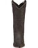 Image #4 - Old West Men's Roughout Suede Western Boots - Pointed Toe, Black, hi-res