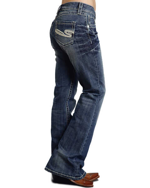 Stetson Women's Classic Fit Boot Cut Jeans, Denim, hi-res