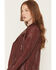Image #2 - Mauritius Leather Women's Fayola Featherweight Leather Moto Jacket, Wine, hi-res