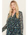 Image #2 - Free People Women's See It Through Floral Long Sleeve Maxi Dress, Blue, hi-res