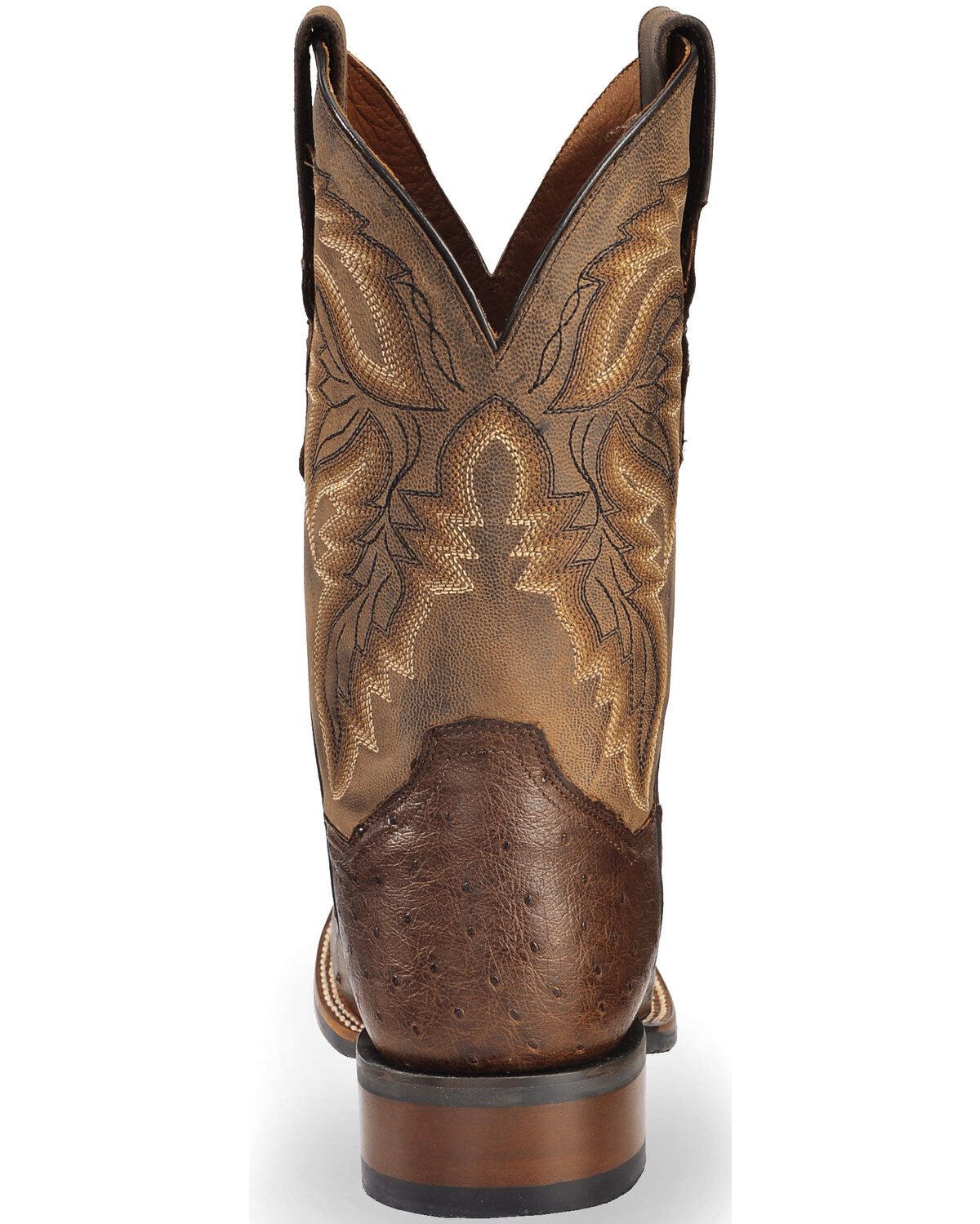 Image #7 - Dan Post Men's Alamosa Exotic Ostrich Cowboy Certified Boots, Chocolate, hi-res