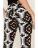 Image #4 - Ranch Dress'n Women's Full Del Rio Southwestern Print Super Flare Pants, Black, hi-res