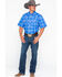 Image #6 - Wrangler 20X Men's Competition Advanced Comfort Plaid Print Short Sleeve Western Shirt, , hi-res