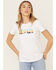 Image #1 - Levi's Women's White Sunset Logo Graphic Tee , White, hi-res