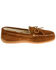 Minnetonka Men's Pile Lined Hardsole Moccasin - Moc Toe, Brown, hi-res