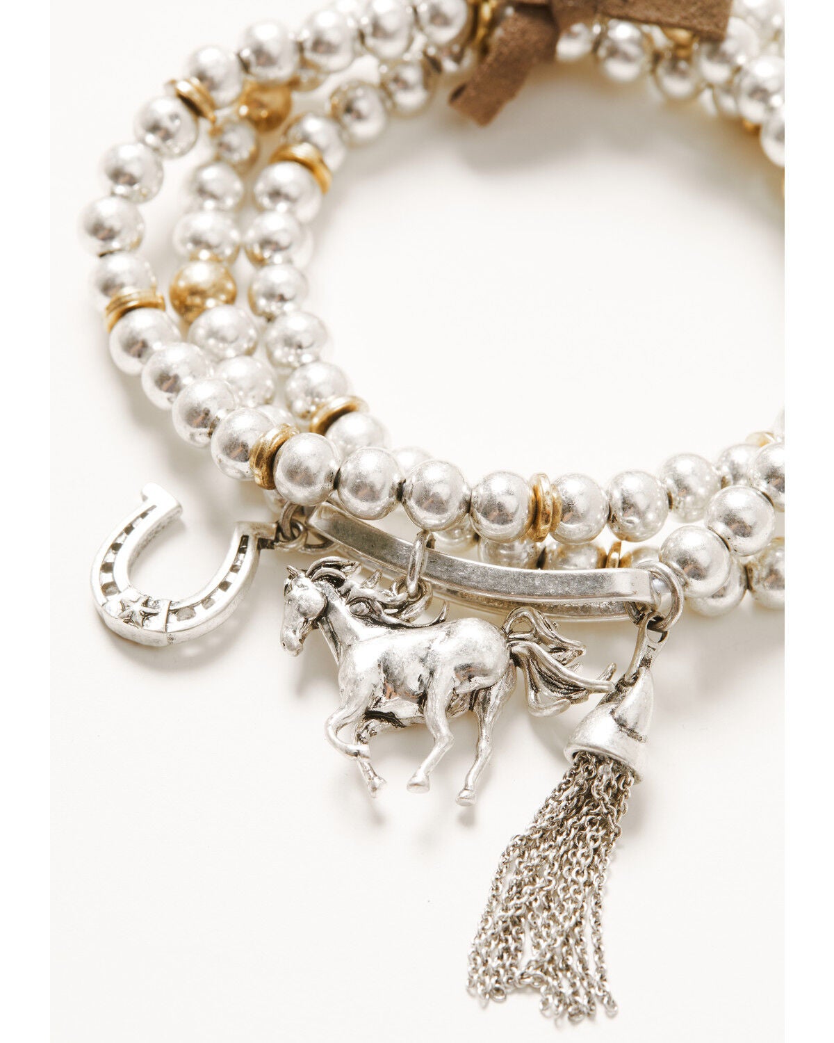 Image #2 - Lainey Wilson Women's Western Charm Bracelet Set - 3 Piece, Silver, hi-res