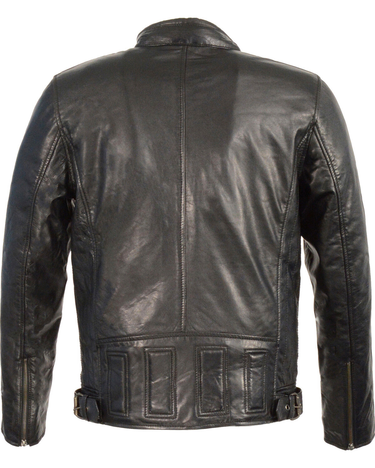 Image #2 - Milwaukee Leather Men's Stand Up Collar Leather Jacket, , hi-res