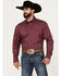 Image #1 - George Strait by Wrangler Men's Solid Long Sleeve Button-Down Western Shirt - Big, , hi-res