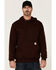 Image #1 - Carhartt Men's Loose Fit Midweight Logo Sleeve Graphic Hooded Sweatshirt, Wine, hi-res