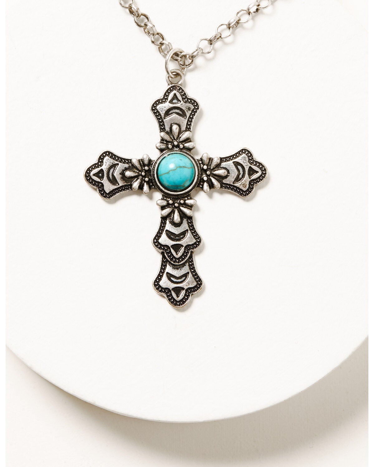 Turquoise Cross Pendant Jewelry 