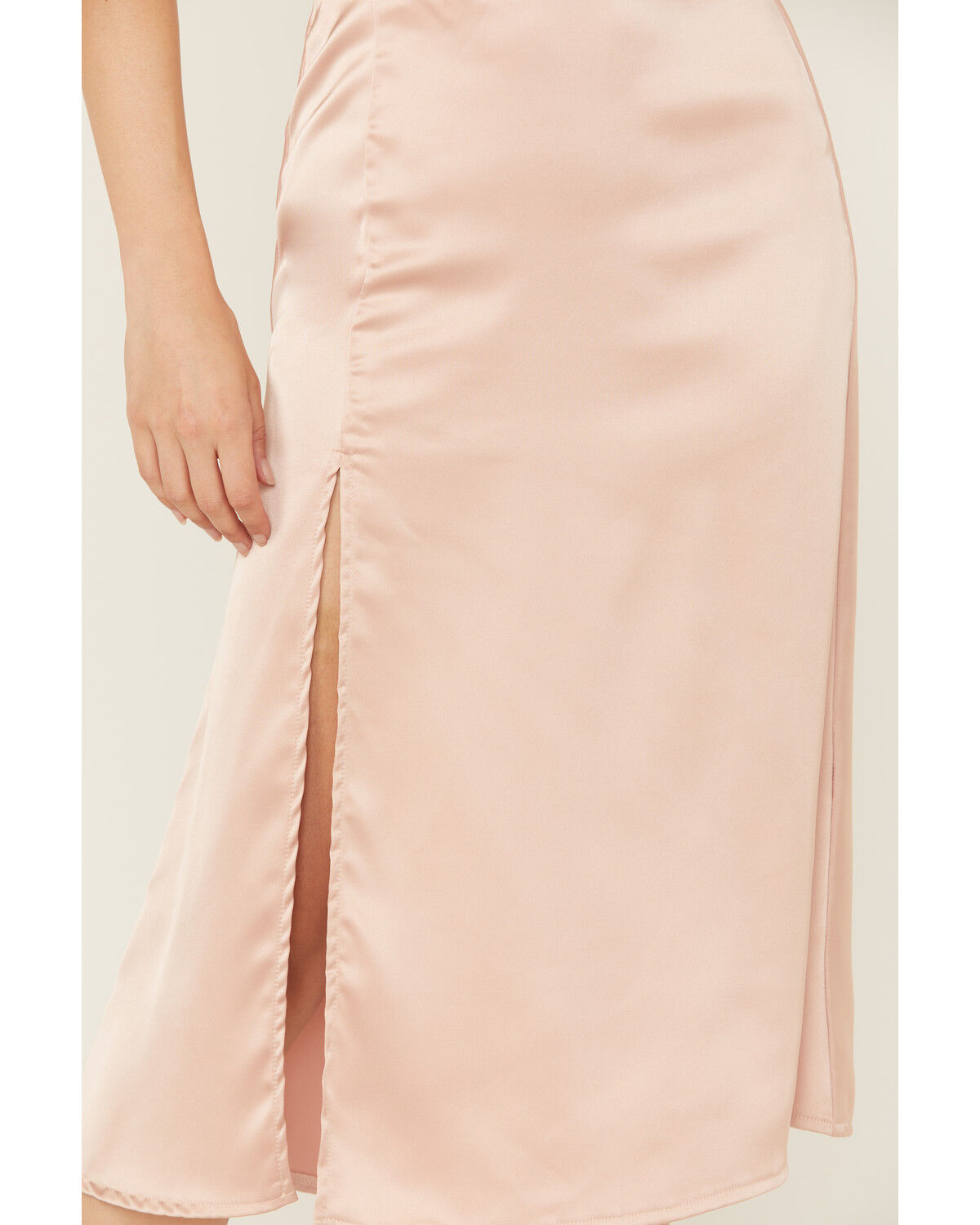 Product Name:  Originality Women's Satin Midi Skirt
