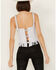 Image #4 - Understated Leather Women's Finish Line Corset , White, hi-res