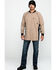Image #6 - Cinch Men's FR Henley Long Sleeve Work T-Shirt , Beige/khaki, hi-res