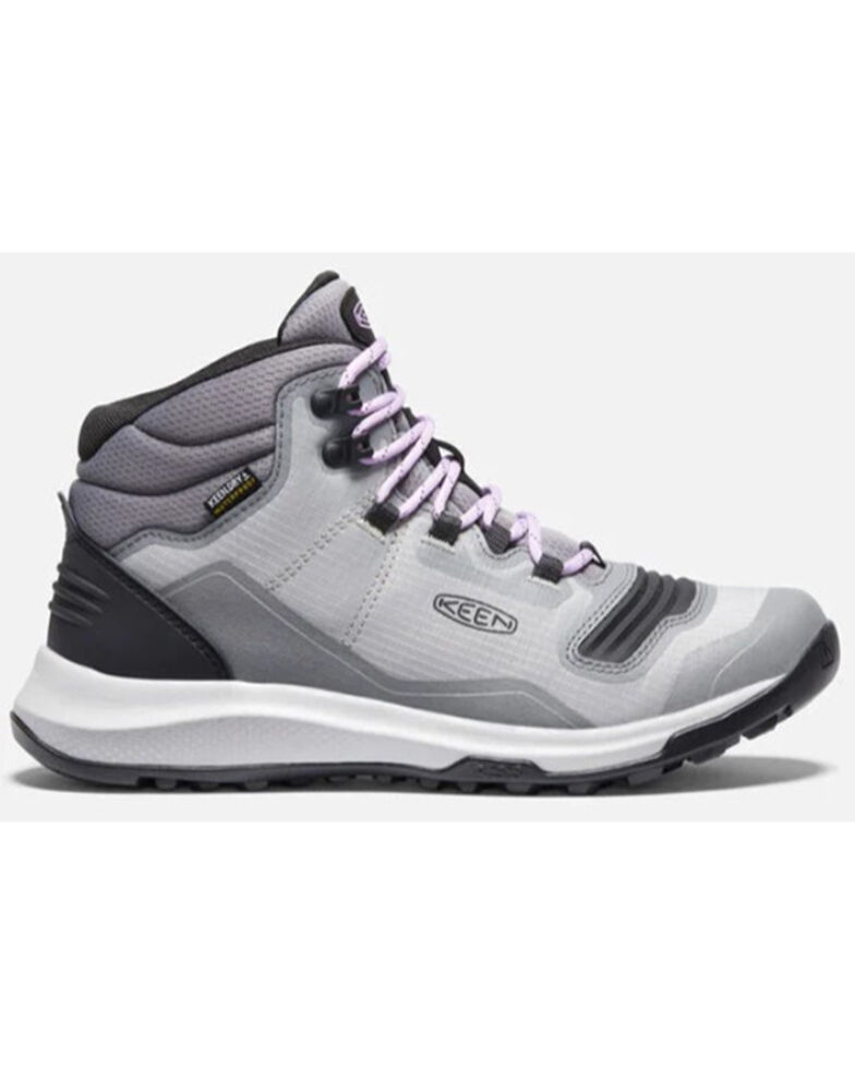 Keen Women's Steel Grey & Violet Tempo Flex Waterproof Hiking Boot , Grey, hi-res