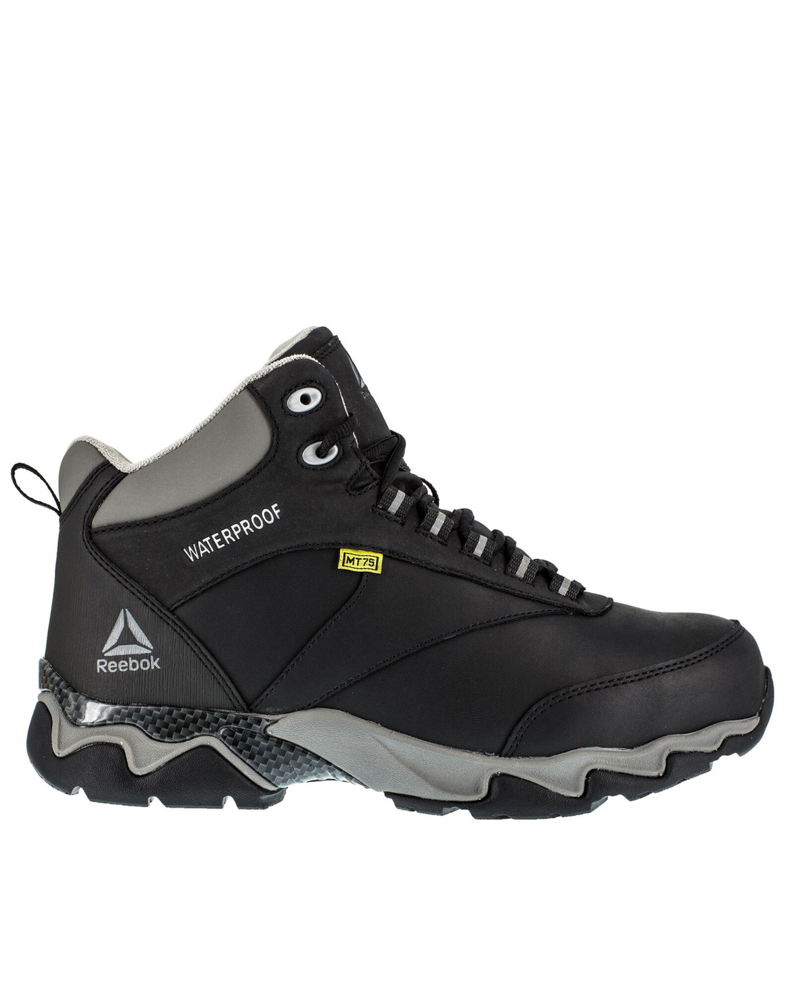 Image #2 - Reebok Men's Met Guard Waterproof Athletic Hiker Shoes - Composite Toe, Black, hi-res
