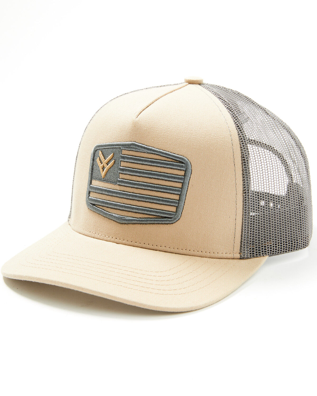 Image #1 - Hawx Men's Oakley American Flag Ball Cap, Tan, hi-res