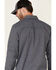 Image #5 - Hawx Men's Greyline Solid Stretch Herringbone Long Sleeve Work Shirt , Navy, hi-res