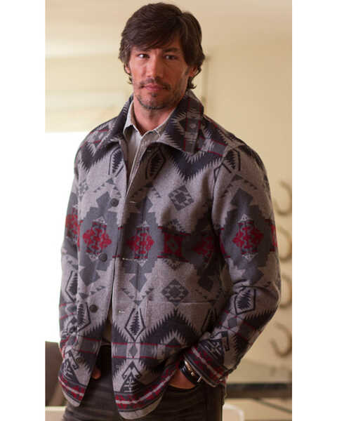 Ryan Michael Men's Mountain Wool Jacket, Grey, hi-res