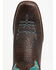 Image #6 - Hondo Boots - Bronc Rider Western Boots - Square Toe, Chocolate, hi-res