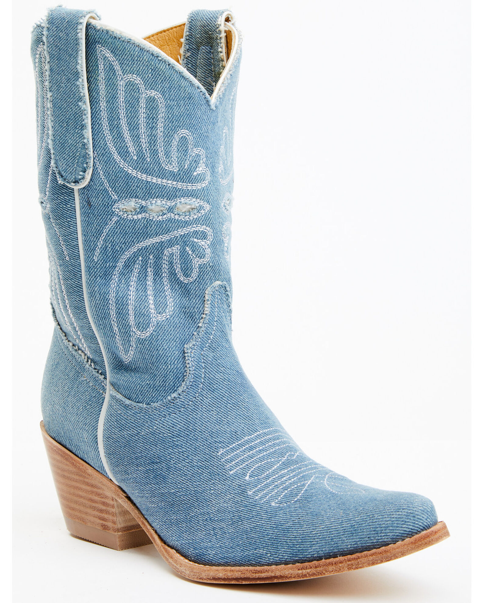 Boots denim top