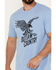 Moonshine Spirit Men's Soaring Eagle Short Sleeve Graphic T-Shirt, Light Blue, hi-res
