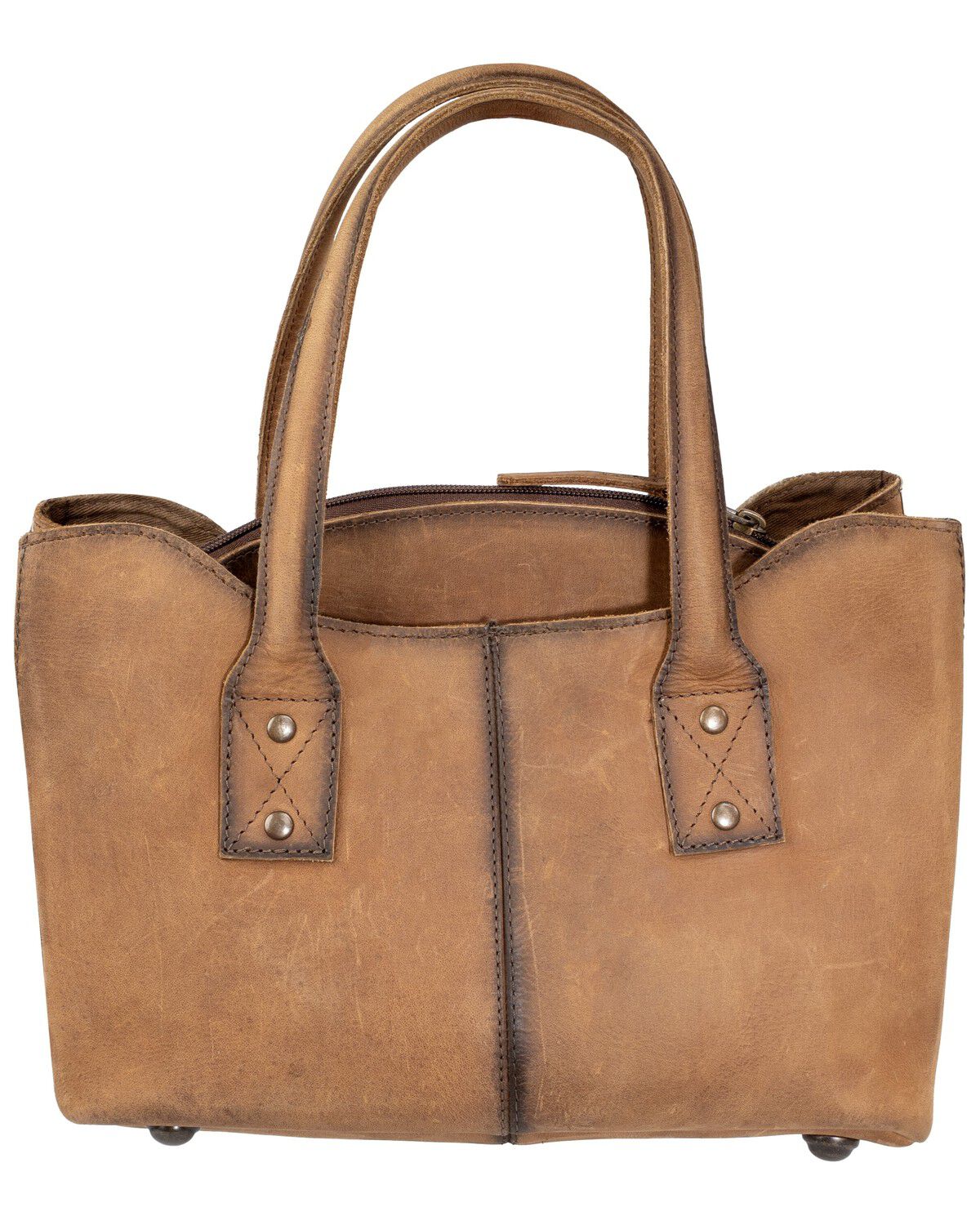 Image #3 - STS Ranchwear by Carroll Women's Cowhide Josie Satchel, Black/white, hi-res