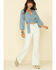 Rolla's Women's Sky Corduroy Flares  , Light Blue, hi-res