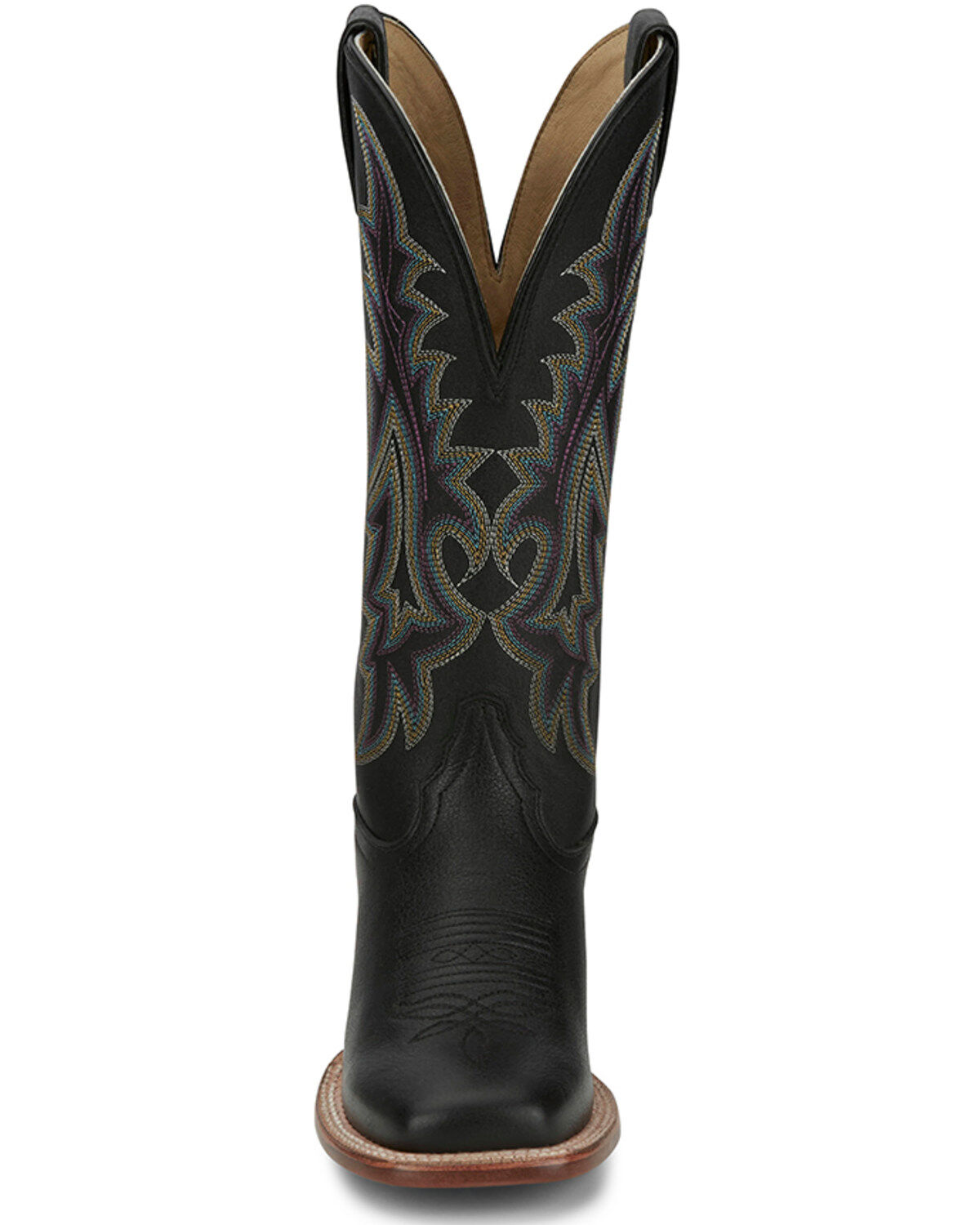 Image #4 - Tony Lama Women's Estella Western Boots - Square Toe, Black, hi-res