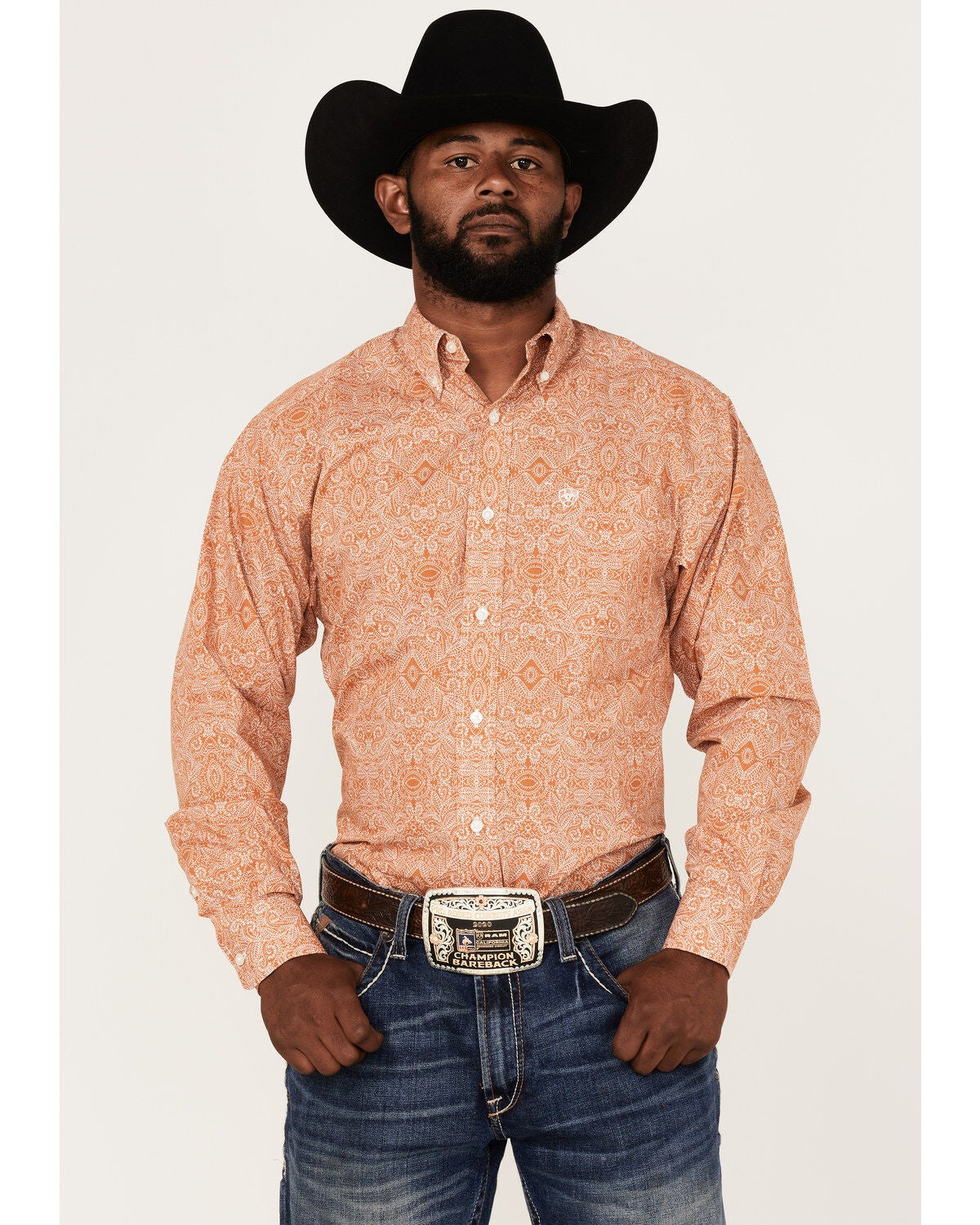 Ariat Men's Braylon Paisley Print Long 