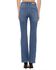 Image #2 - Cello Women's Medium Wash Button Kick Flare Jeans, Blue, hi-res