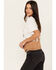 Image #2 - Shyanne Women's Dip Dye Graphic Tie Front Tee, White, hi-res