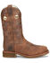 Image #2 - Double H Men's 11" Wide Square Composite Western Work Boots, Brown, hi-res