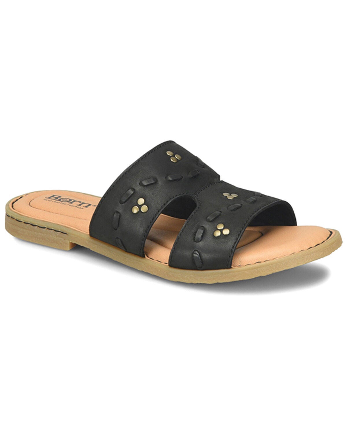 Image #1 - Born Women's Benita Studded Sandals, Black, hi-res