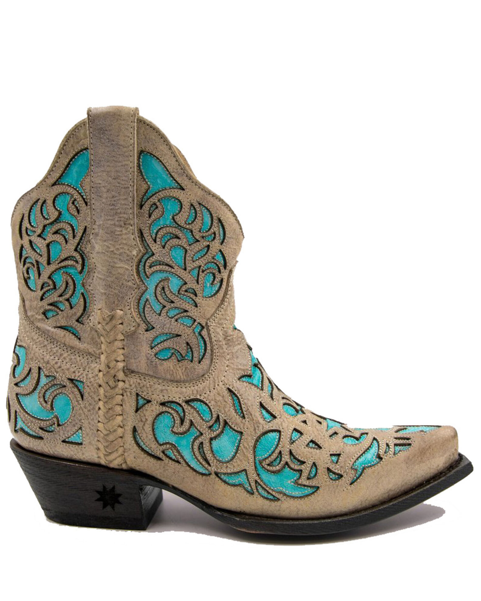 Turquoise western new arrivals booties