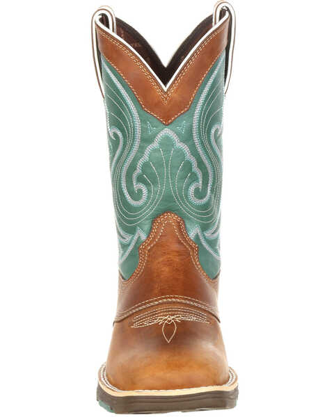 Image #5 - Durango Women's Saddle Western Boots - Broad Square Toe, , hi-res