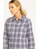 Ariat Women's FR Abigail Plaid Print Long Sleeve Work Shirt , Purple, hi-res