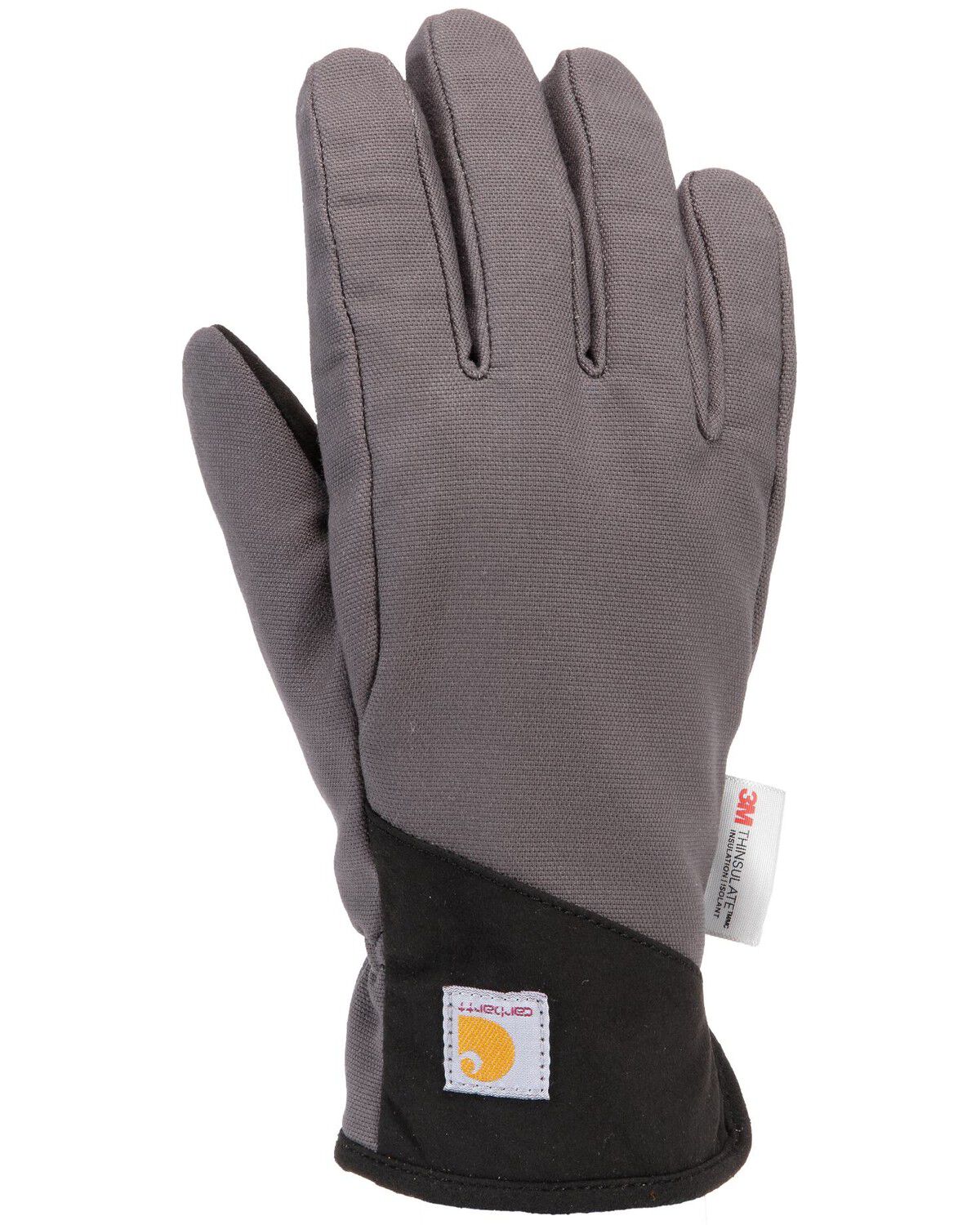 Image #1 - Carhartt Rugged Flex® Insulated Open Cuff Gloves, Dark Grey, hi-res