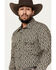 Image #2 - Rock & Roll Denim Men's Southwestern Print Vintage Long Sleeve Snap Western Shirt, Tan, hi-res